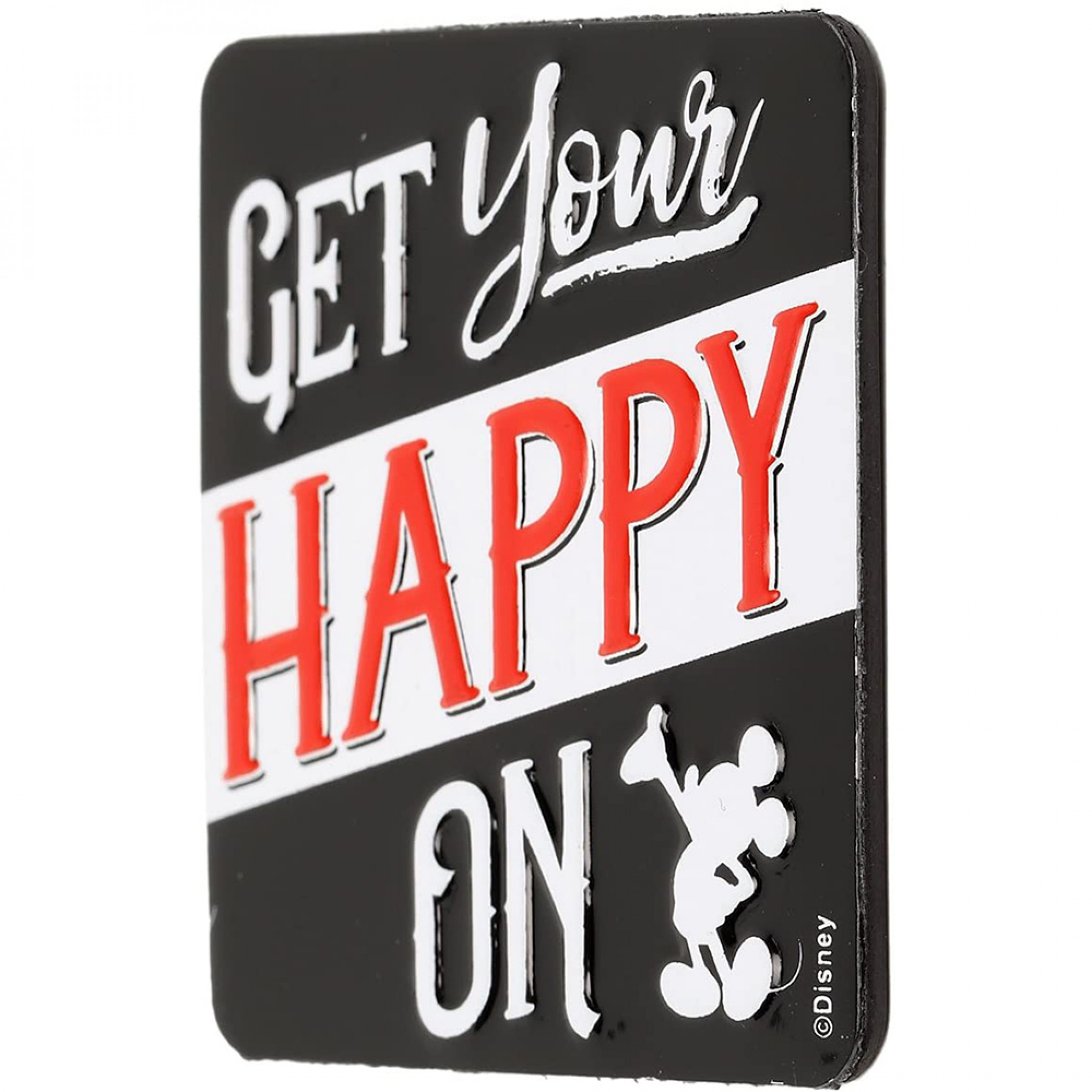 Disney Mickey Mouse Get Your Happy On Embossed Tin Magnet